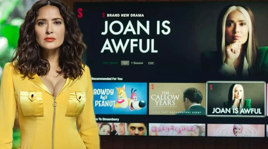 Salma Hayek y Netflix logran increíble parodia de sí mismos en la nueva temporada de 'Black Mirror'