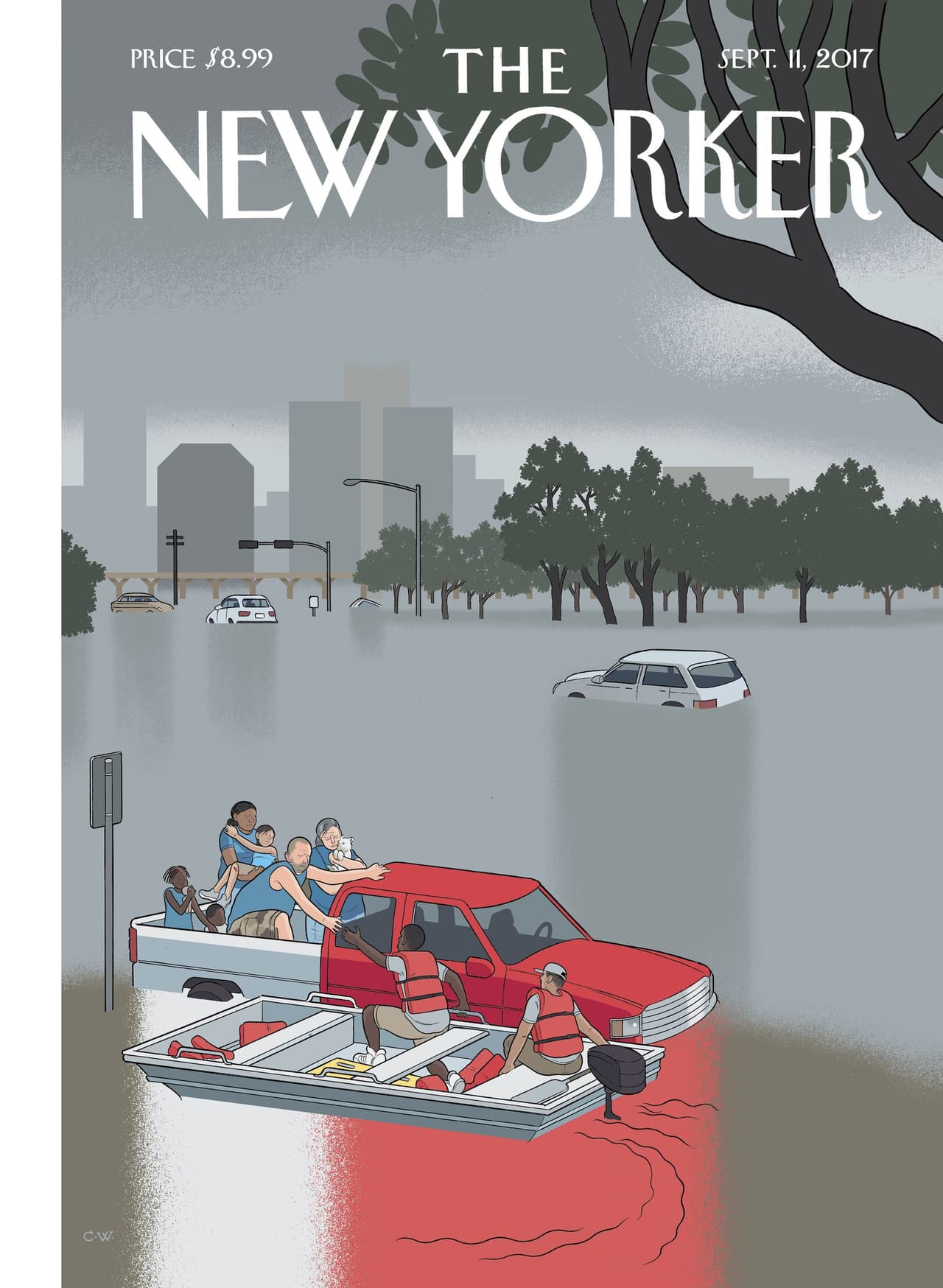 La solidaridad de Houston durante Harvey llega a la portada de la revista The New Yorker
