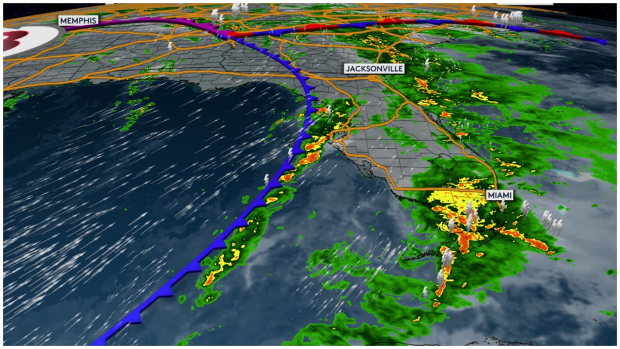 Tiempo severo en el sur de Florida: se esperan más lluvias en el área