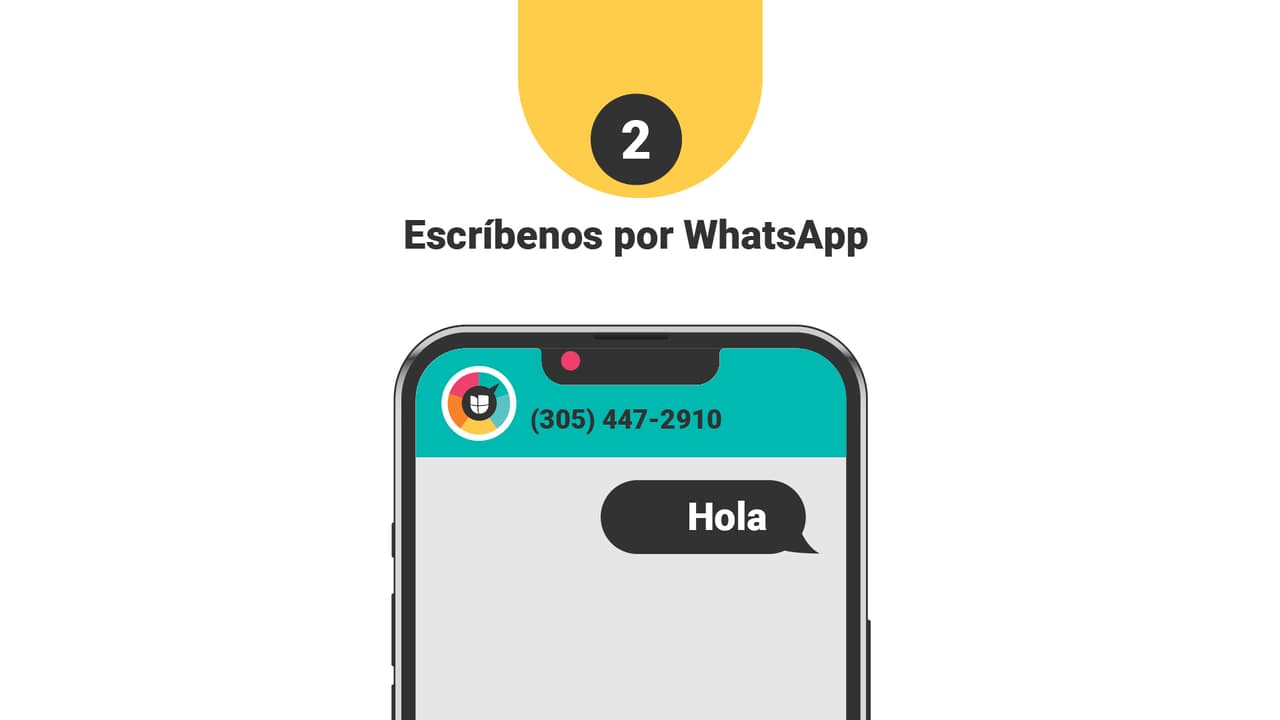 Saluda al chatbot y espera a que te responda.
