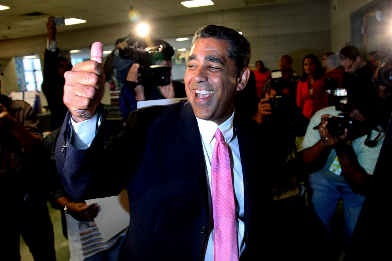 <b>Adriano Espaillat.</b> He was born in Santiago de Los Caballeros, Dominican Republic, and at age nine arrived at his grandparents' home in New York with a tourist visa. Today he is a senator from the State of New York. He is also a faculty member of the faculty of political science at the University of the City of New York (CUNY).