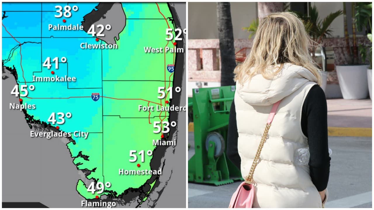 El frío más intenso de la temporada invernal llega a Miami: mira el pronóstico