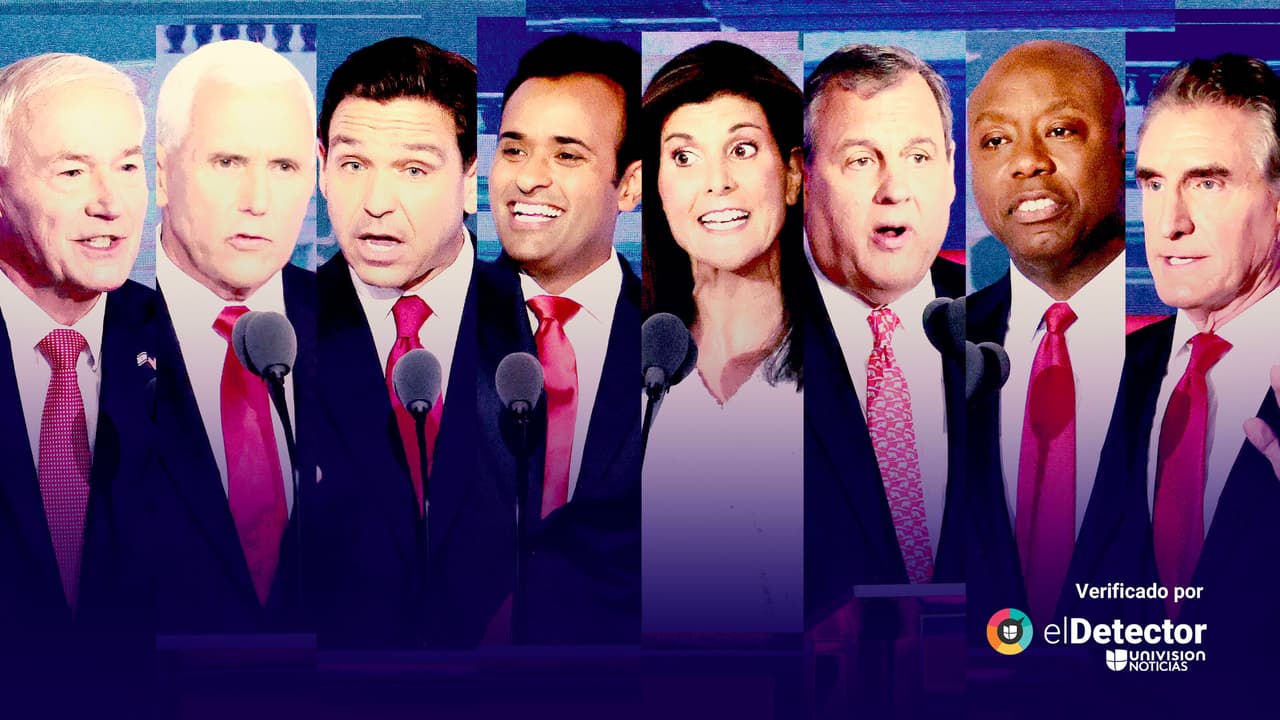 Aborto hasta "el momento del nacimiento", el "engaño" del cambio climático: verificamos cosas dichas en el primer debate republicano