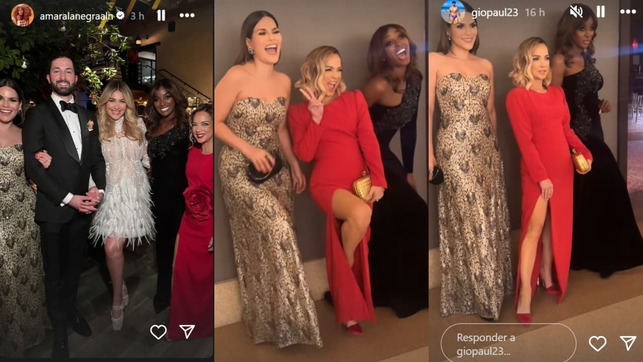 Estos fueron los looks que lucieron Adamari López, Amara 'La Negra' y Karina Banda en la boda de Migbelis Castellanos.