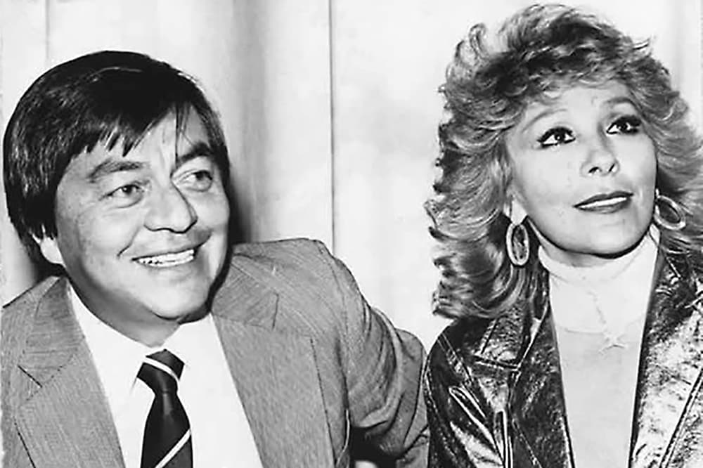 Silvia Pinal y su esposo Tulio Hernández.