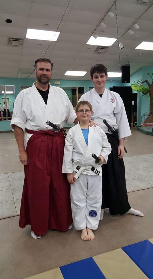 Caleb (on the right), age 15, with his father and younger brother, Cole, was diagnosed with type 1 diabetes at age 5.