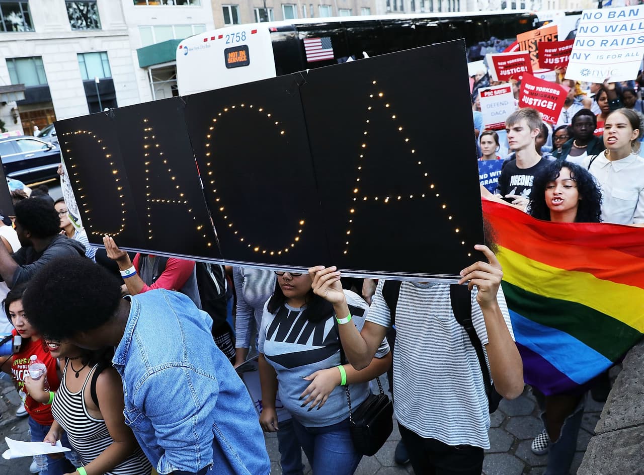 "Defend DACA" protesters