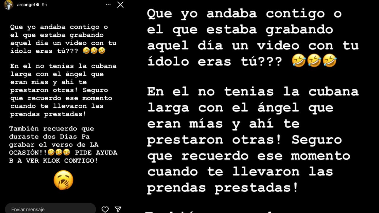 Esta fue la respuesta de Arcángel al mensaje de Anuel.
