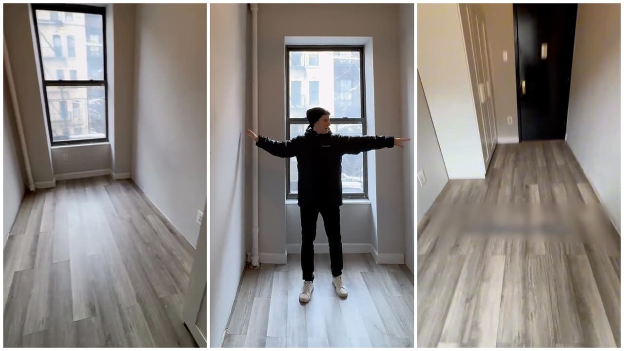 "Es básicamente un dormitorio": Video del 'apartamento más pequeño' provoca indignación en Nueva York