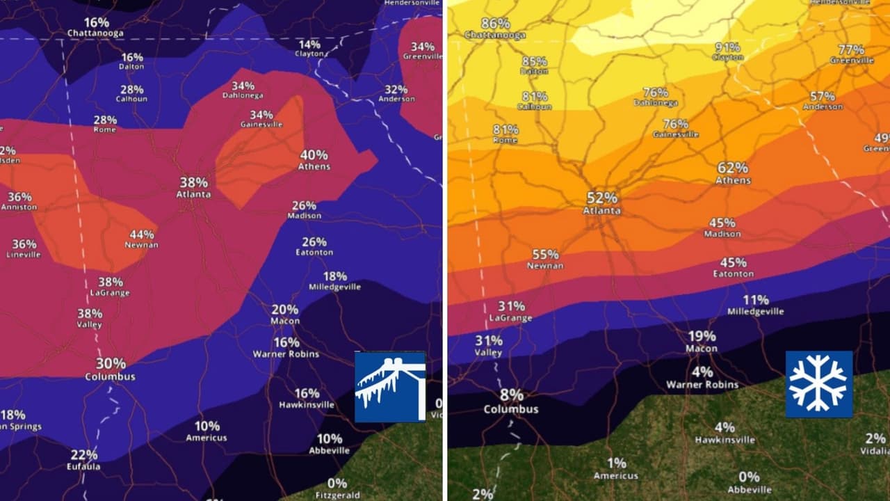 Cuatro cosas que debes saber sobre la tormenta invernal que se dirige al norte y centro de Georgia