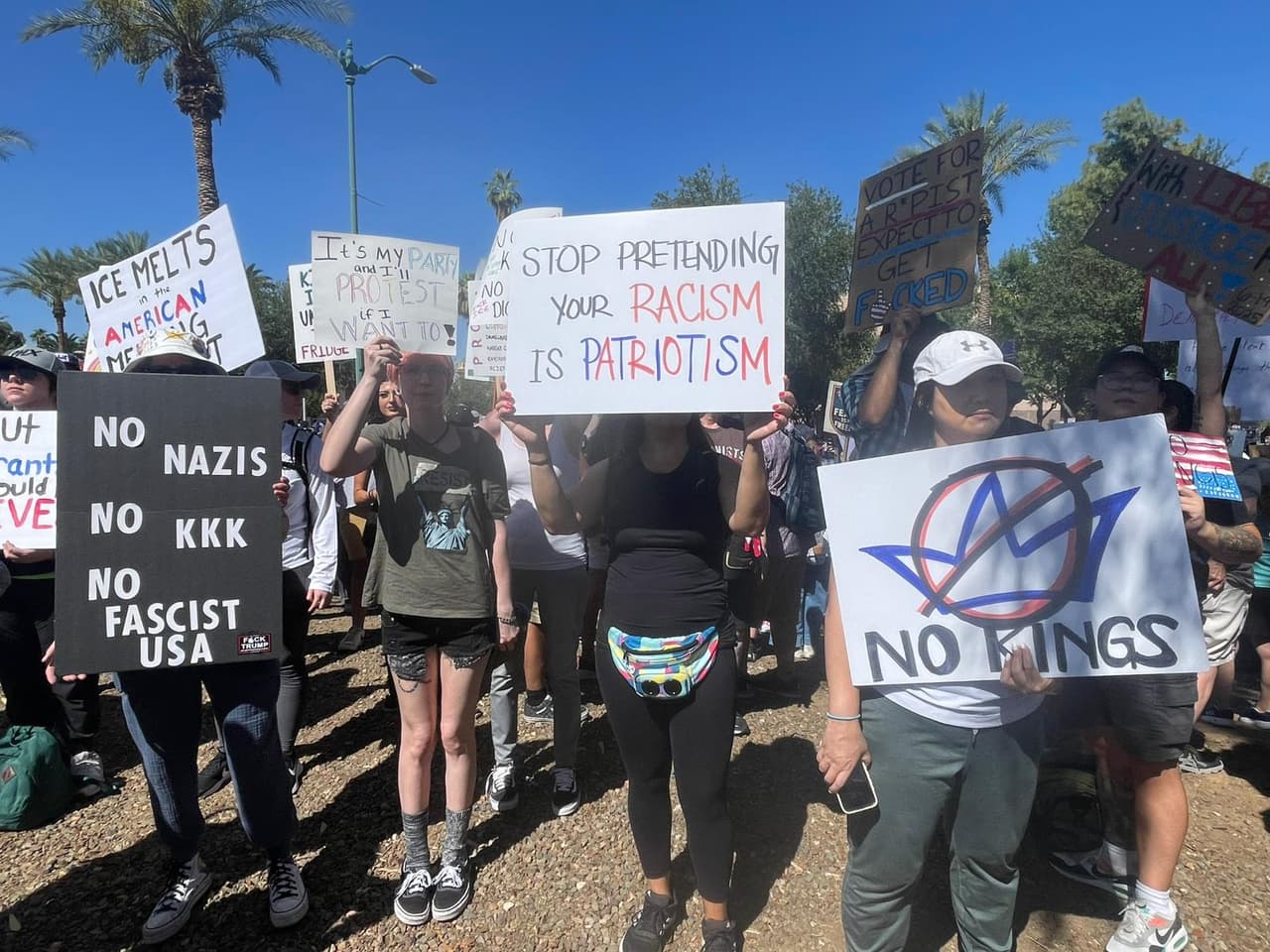 Los organizadores esperaban que fuera
<b>la más grande movilización en Estados Unidos</b> tras el regreso de Donald Trump a la Casa Blanca.