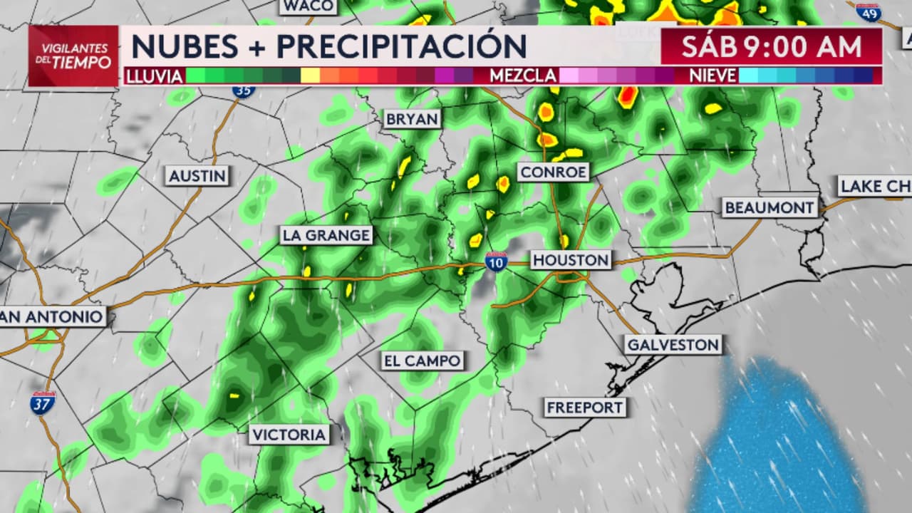 Un frente frío se aproxima al área de Houston acompañado de tormentas severas: esto sabemos