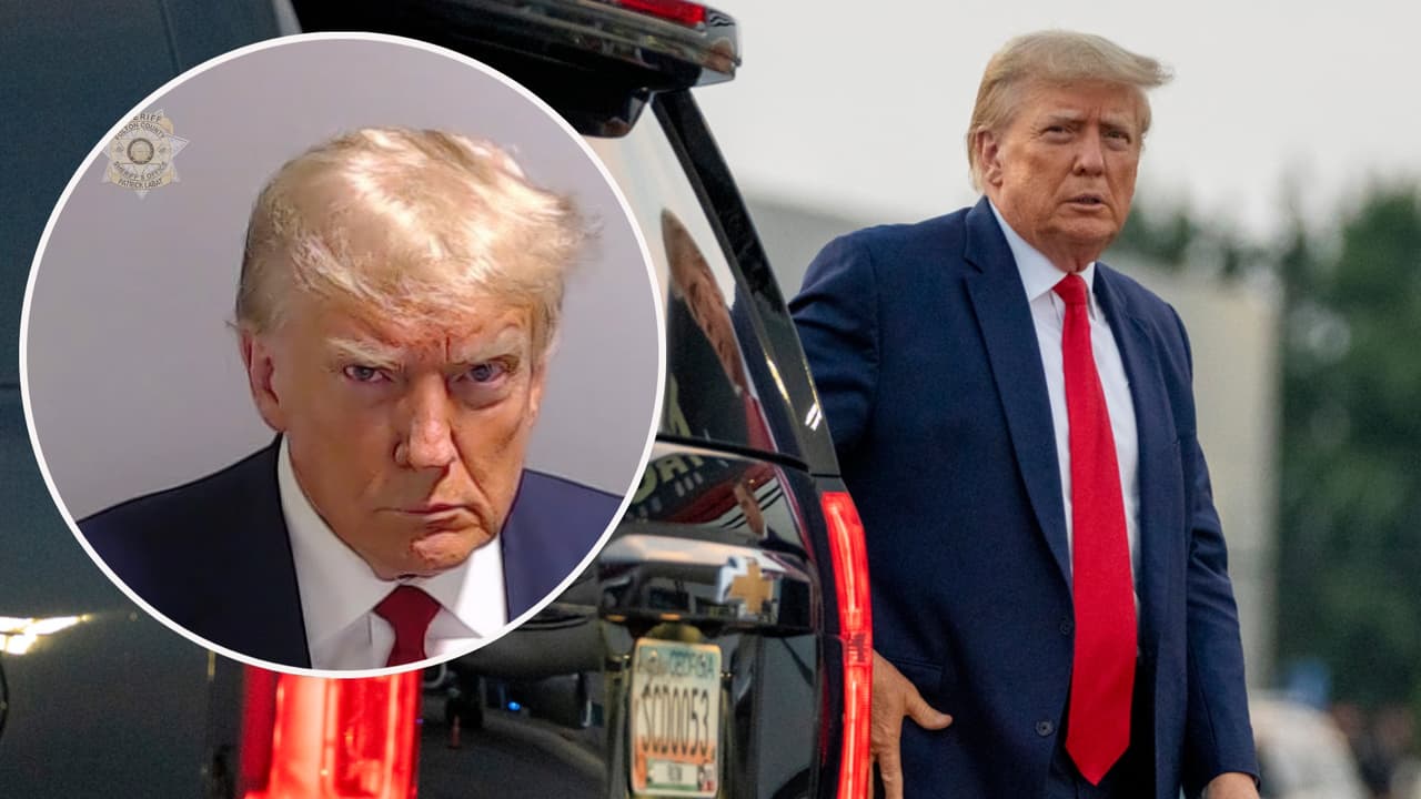 Menos de 20 minutos: así fue el día que Donald Trump se entregó en una cárcel en Georgia