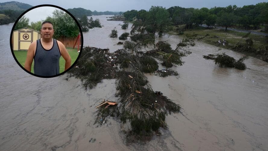 “Todo pasó muy rápido”, hispano narra cómo su familia logró escapar de la inundación del río Guadalupe