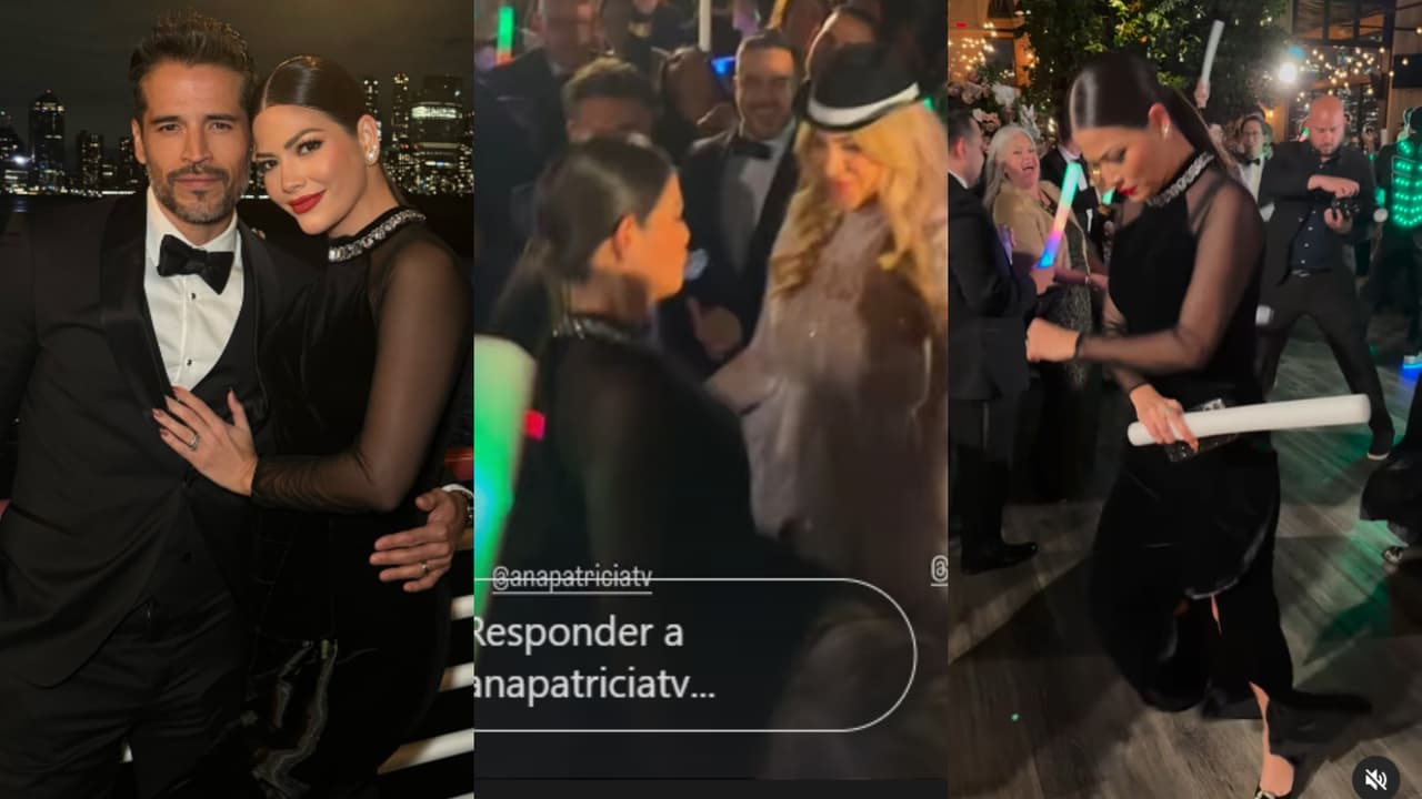 Ana Patricia Gámez no paró de bailar en la boda de Migbelis Castellanos.