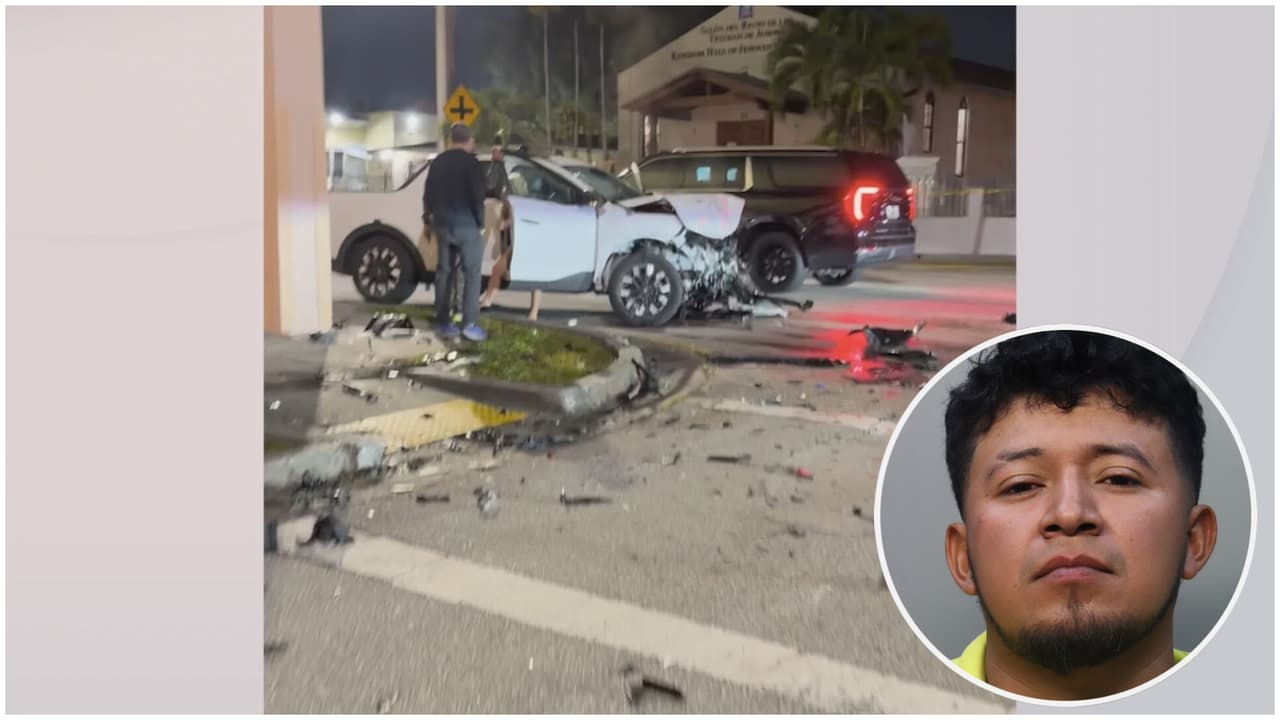 Agresión sexual a conductora termina en un choque en Miami: policía arresta a sospechoso