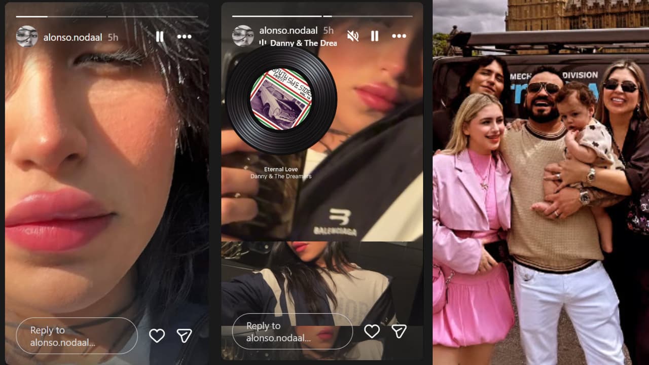 Curiosamente, también Alonso Nodal reapareció así en redes solo horas después de darse a conocer el supuesto estado de salud de su mamá. La foto de la derecha es una de las escasas imágenes que existen de él junto a sus padres y hermana y fue tomada en un viaje que hicieron a Londres.