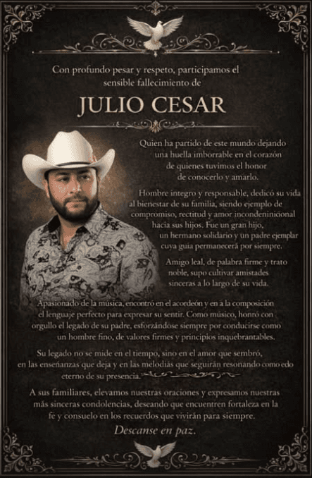 En sus redes sociales,
<b>el grupo lamentó el asesinato de su compañero</b>; otros artistas se sumaron a las condolencias.