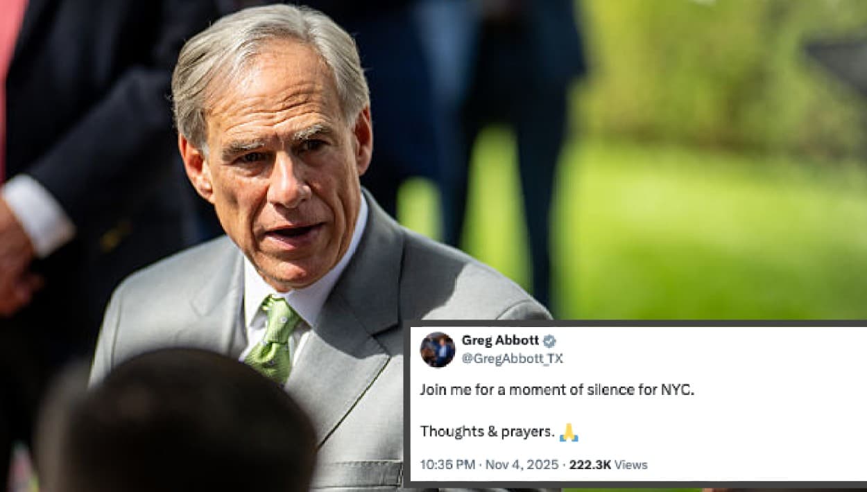 <b>El gobernador de Texas, el republicano Greg Abbott</b>, pidió a través de la red social X unirse en "un momento de silencio por Nueva York". Dejó saber que sus pensamientos y oraciones están con los residentes de la ciudad, tras la elección de Zohar Mamdani.