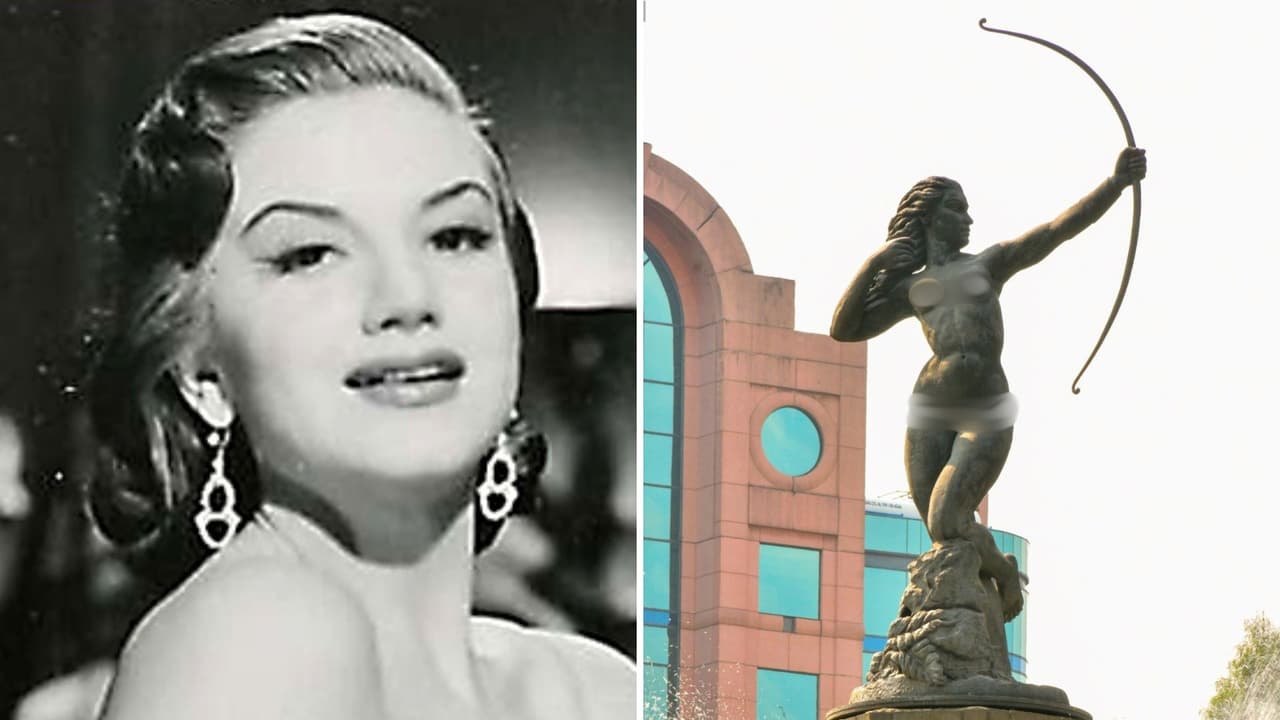 ¿Ana Luisa Peluffo posó para que hicieran la escultura de la Diana Cazadora en la Ciudad de México?