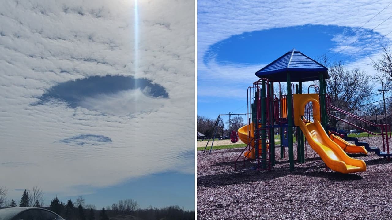 Qué hay tras esas misteriosas nubes con agujeros que aparecen sobre Chicago