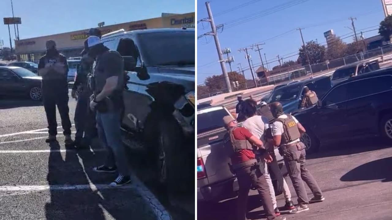 Agentes de ICE fueron captados afuera del restaurante El Rinconcito, en West Avenue, durante un operativo en el que varias personas fueron detenidas, según testigos.