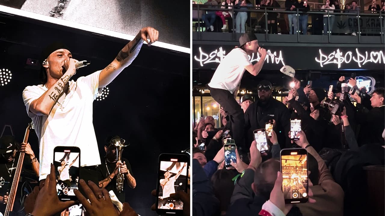 Peso Pluma tiene bélica noche con sus fans en un concierto privado en Texas