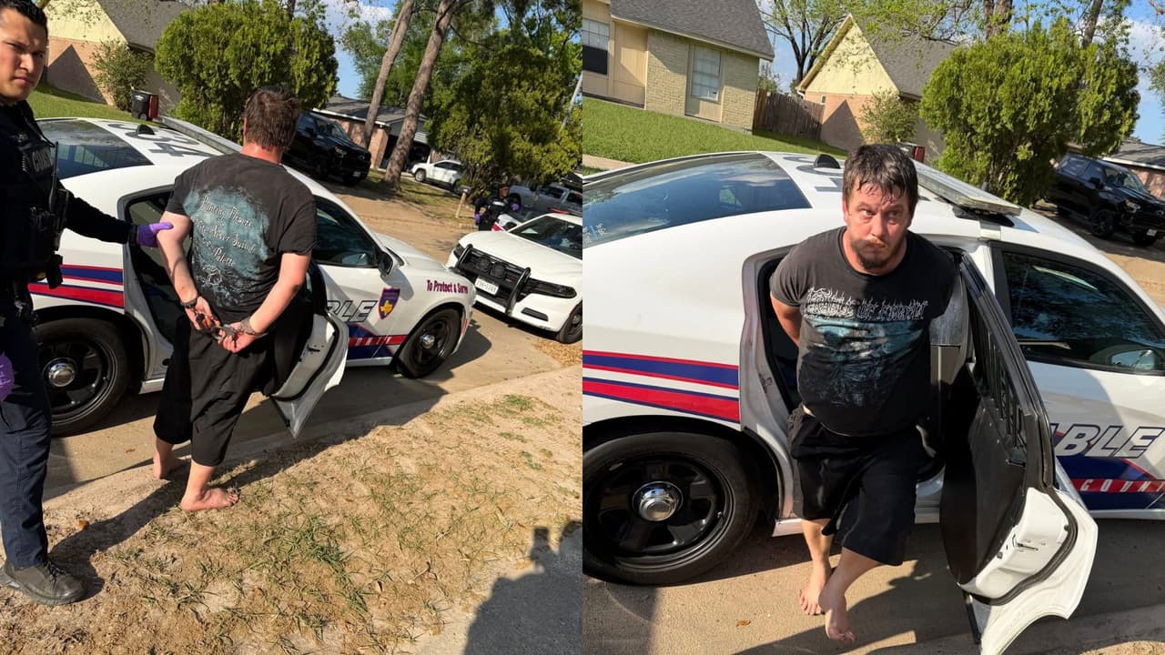 Sospechoso amenaza con un cuchillo a varios agentes en Texas y termina arrestado