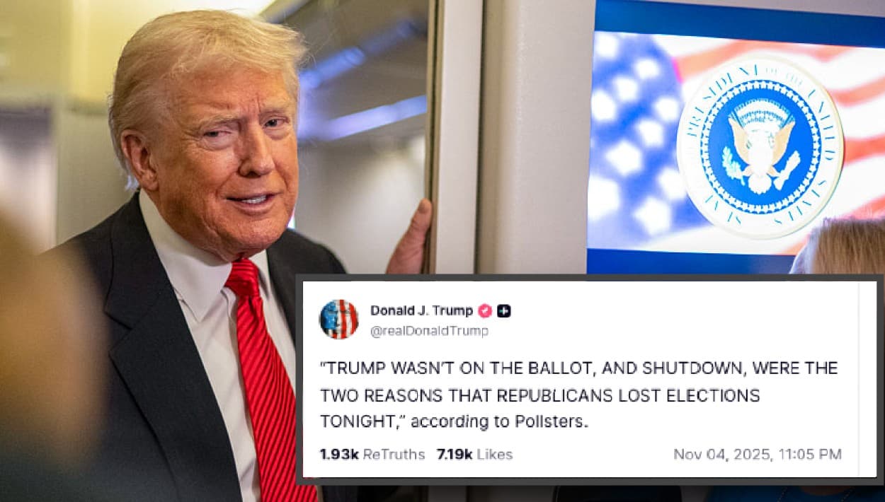 El presidente de Estados Unidos,
<b>Donald Trump,</b> apoyó a Andrew Cuomo para la alcaldía de Nueva York. No reaccionó específicamente al triunfo de Zohran Mamdani, pero sí
<b><a href="https://www.univision.com/local/puerto-rico-wlii/puerto-rico-no-puede-ser-estado-donald-trump-pone-por-escrito-cuan-destructivo-seria" target="_blank">expresó en su red social Truth</a></b>, que "según las encuestas, la ausencia de Trump en la boleta electoral y el cierre del gobierno fueron las
<b>dos razones por las que los republicanos perdieron</b> las elecciones esta noche".