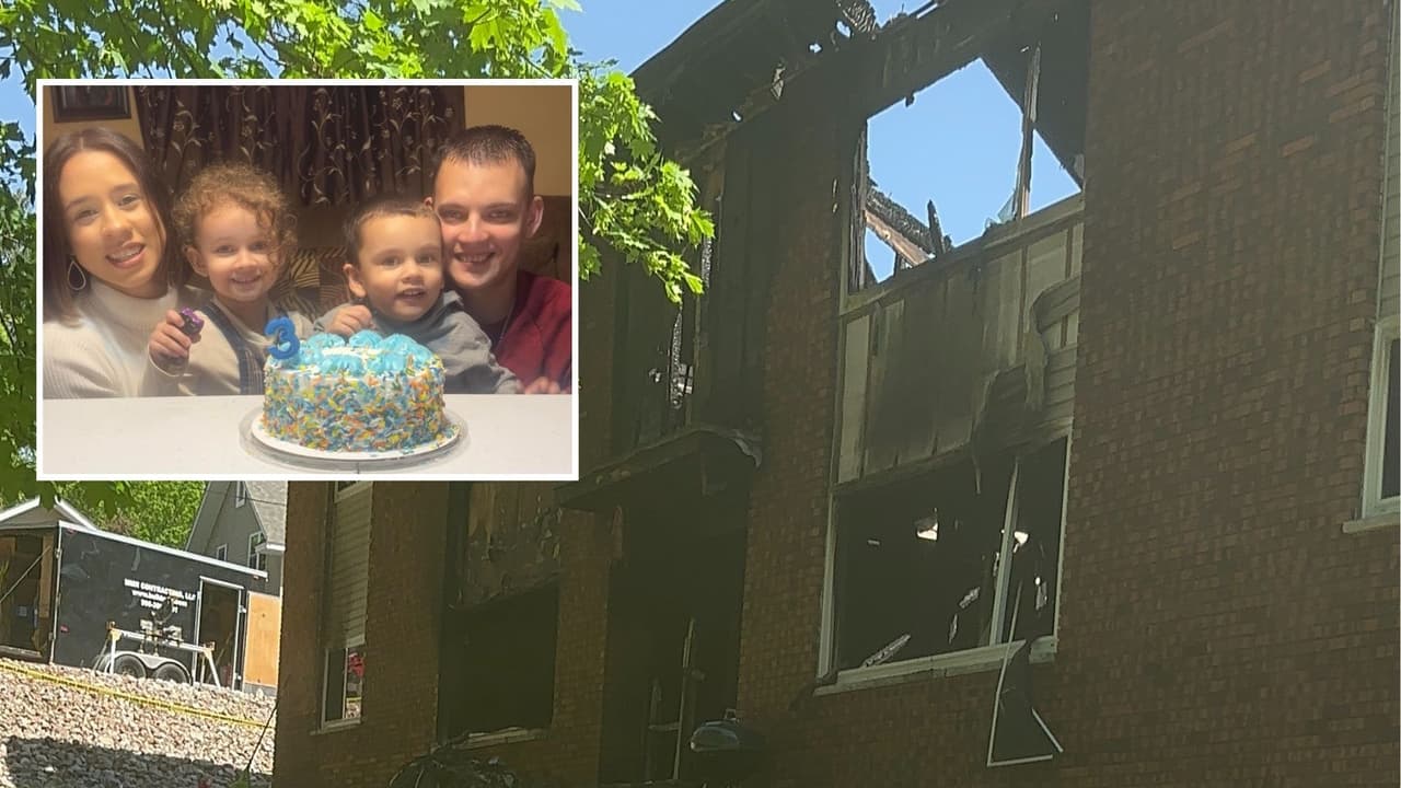 “Mami, la casa se rompió”: Familia puertorriqueña busca ayuda tras perder su hogar en un incendio en Michigan