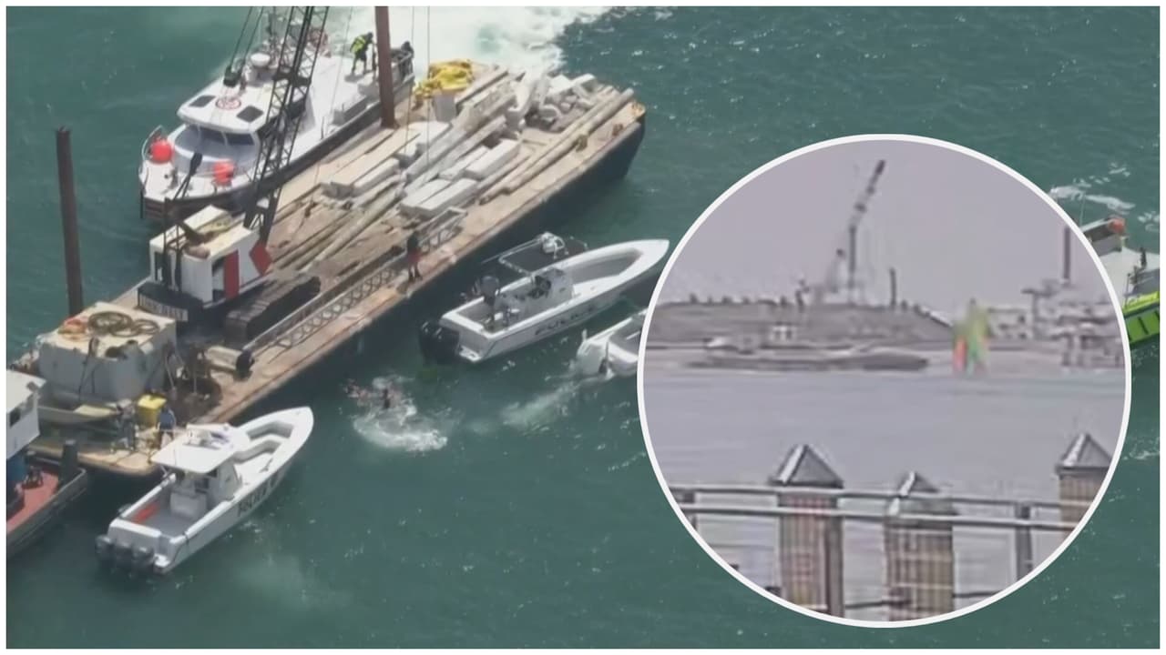 Video muestra el momento en que una barcaza choca a un velero cerca de Miami Beach: dos niñas murieron