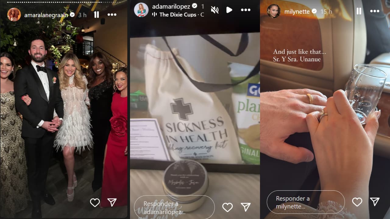 Los invitados a la boda de Migbelis Castellanos recibieron una exclusiva bolsa de amenidades que incluyó un "'Wedding recovery kit'".