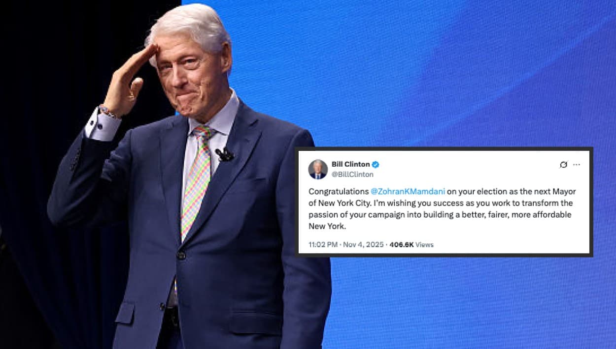 El expresidente demócrata
<b><a href="https://www.univision.com/shows/noticiero-univision/el-expresidente-bill-clinton-es-hospitalizado-tras-presentar-fiebre-esto-es-lo-que-se-sabe-sobre-su-salud-video" target="_blank">Bill Clinton</a></b> le deseó mucho éxito a Mamdani, "en su labor para
<b>transformar la pasión de su campaña</b> en la construcción de una (Ciudad de)
<b>Nueva York mejor, más justa y más asequible"</b>.