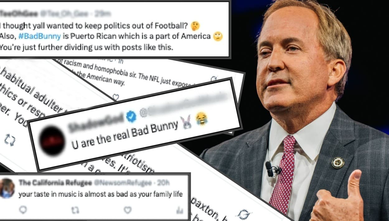 "Adúltero": tapaboca al fiscal de Texas que rechazó a Bad Bunny para el Super Bowl 2026