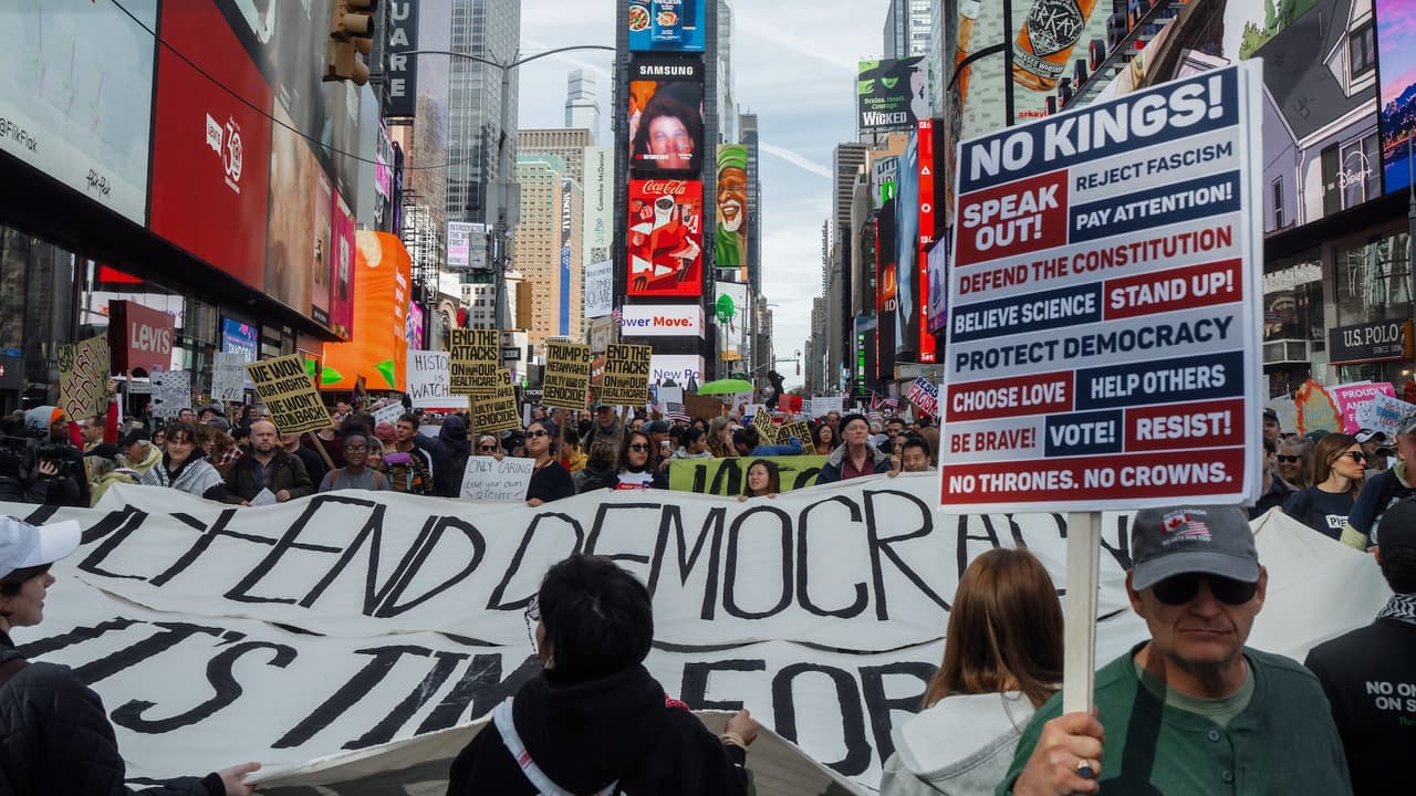 No Kings en Nueva York: protestas masivas y movilizaciones del 28 de marzo