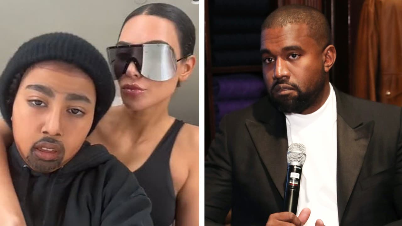 Kim Kardashian y su hija sorprenden con 'homenaje' a Kanye West: North se disfrazó de su padre