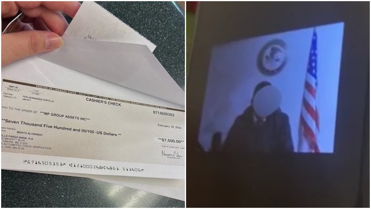 “Debo todo ese dinero”: audiencia migratoria falsa con toga, logo y bandera terminó en estafa de $15,000