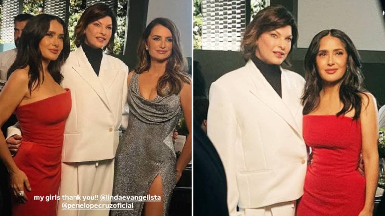 Linda Evangelista, Penélope Cruz y Salma Hayek.