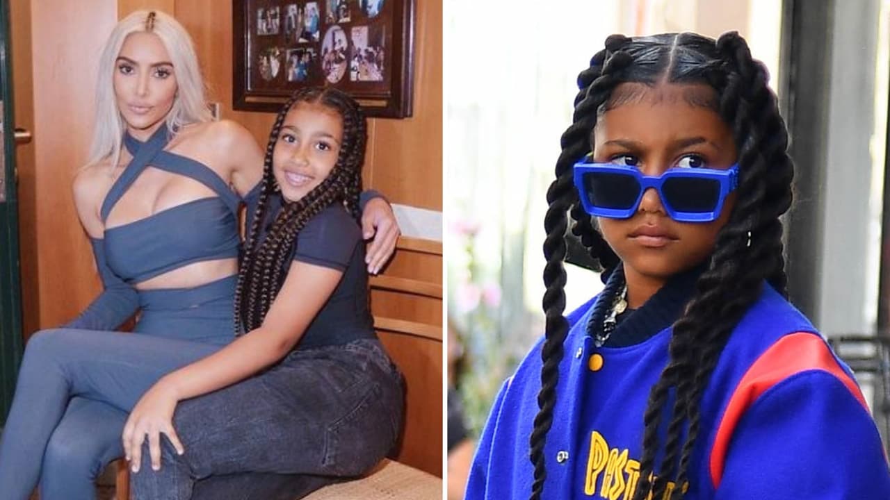 North West puso cabello real en sus dibujos: Kim los compartió y alborotó las redes sociales