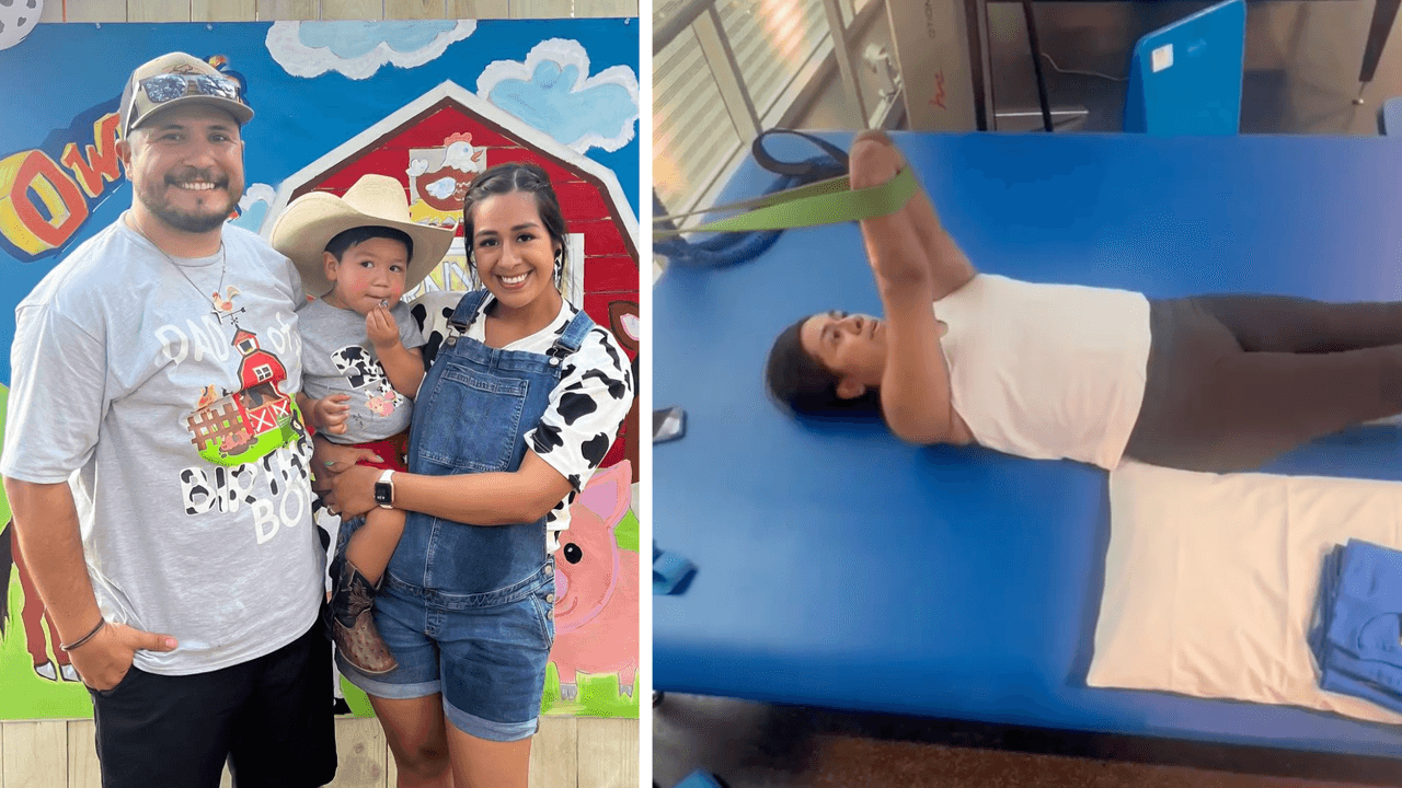 Así se rehabilita Krystina Pacheco, la mujer que perdió sus pies y manos luego de un parto