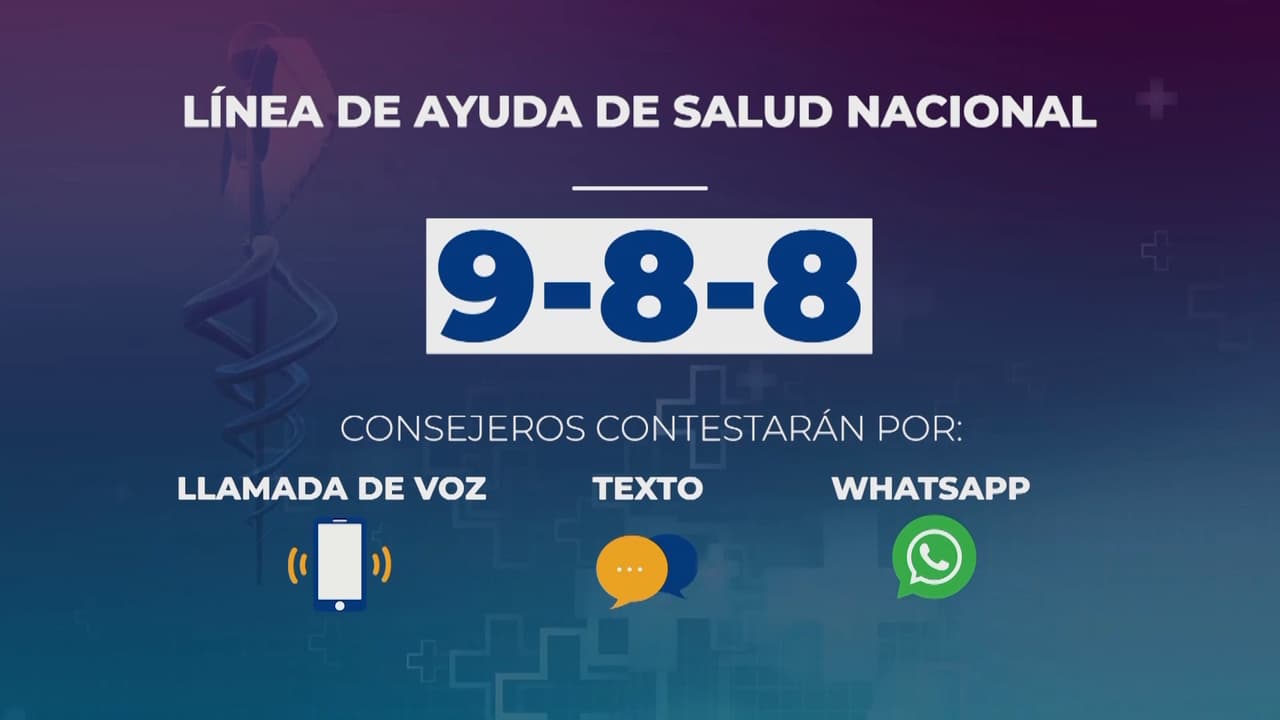 Para personas con algún problema mental o que necesite ayude inmediata,
<b>puede marcar al 988 para recibir ayuda</b>.