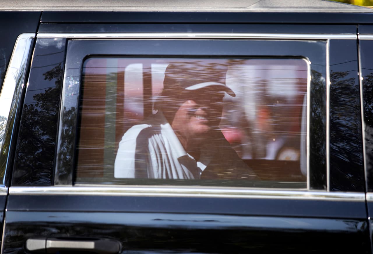 Los partidarios de Donald Trump celebraron el día de los presidentes en West Palm Beach, al sur de Florida.