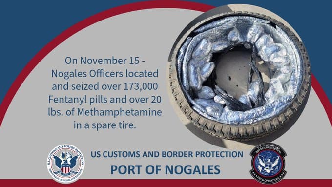 Otra idea que ya hemos visto:
<b>llantas que, en su interior, ocultan paquetes de diversas drogas</b>, en un intento de llegar a nuestras calles.