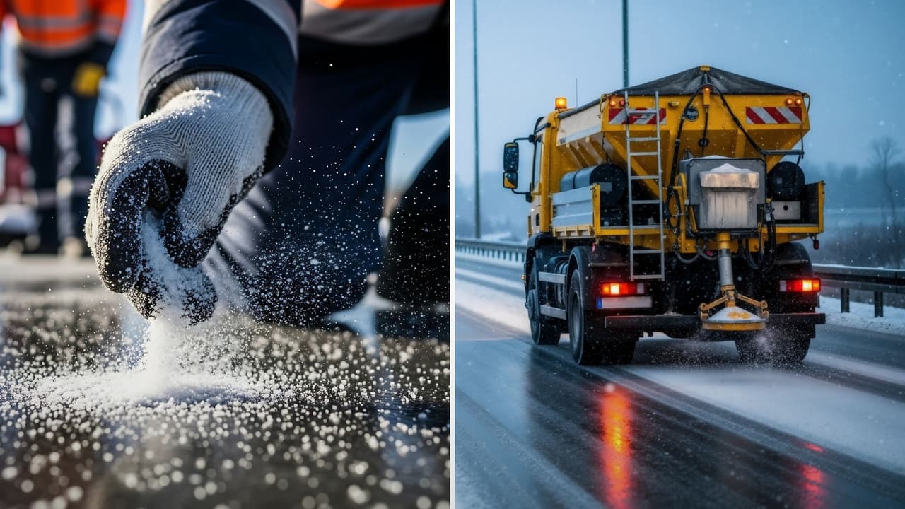 Por qué ponen sal en las autopistas antes del hielo y cómo afecta a tu auto en Texas