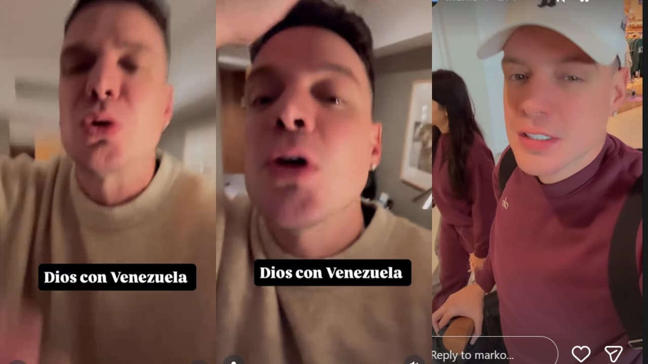 En viaje, Marko se mantuvo al tanto y sin filtro criticó duramente a Maduro.