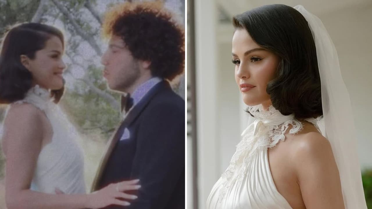 Selena Gómez revela fotos inéditas de su boda con Benny Blanco: destapa cuántos vestidos de novia usó