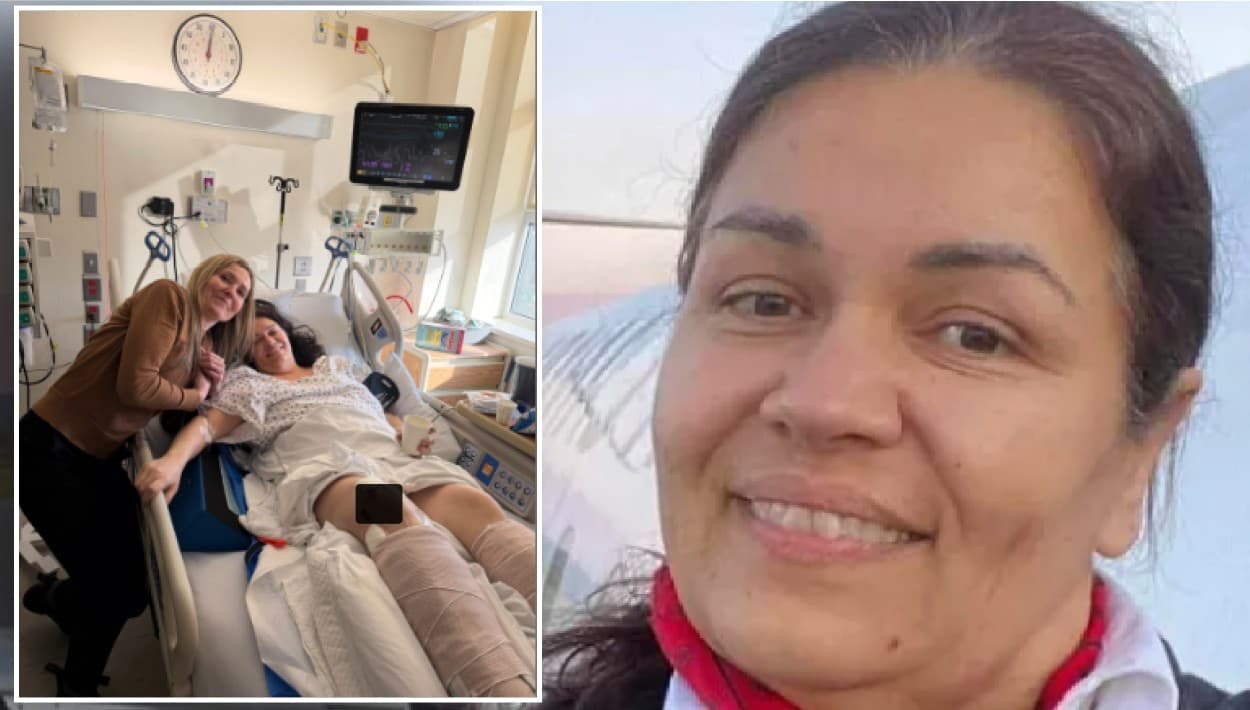 Azafata de Air Canada que sobrevivió al choque en LaGuardia no sabe si volverá a caminar