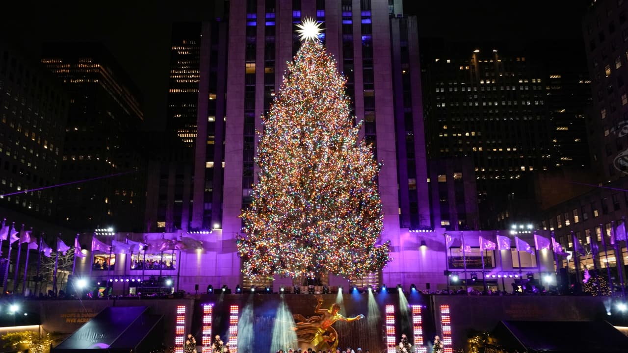 ¡Encienden el árbol de Navidad del Rockefeller Center!