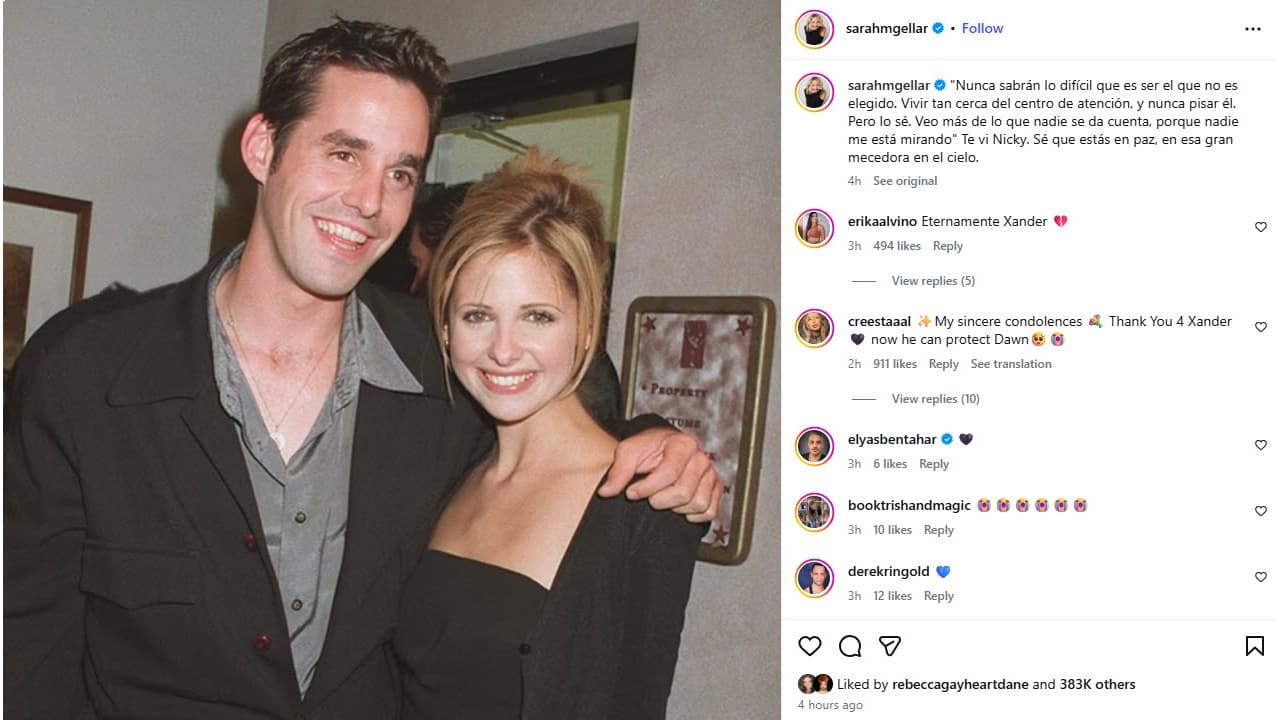 Nicholas Brendon y Sarah Michelle Gellar.