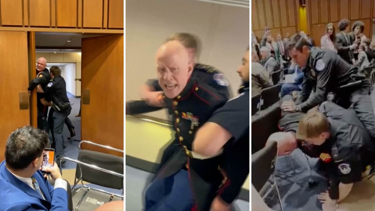 Quién es Brian C. McGinnis: protestó contra la guerra en Irán, terminó arrestado y con un brazo roto